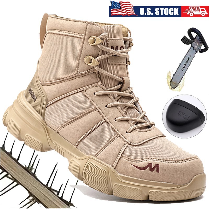 Zapatos de seguridad resistentes a pinchazos Las mejores botas de trabajo con punta de acero para hombre botas impermeables