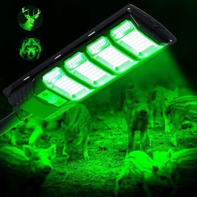 High-Intensity 12000LM Green Hunting Light - Remote Control, Motion Sensor, Wate