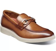 Stacy Adams Men's Samuel Moc Toe Bit Slip on Shoe - Tan Size 12M