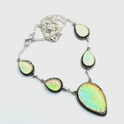 Triplet Opal Gemstone Ethnic Handmade Necklace Jewelry For Women 26 Gms AN 15046