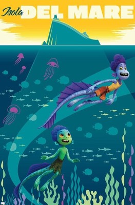 Trends International Disney Pixar Luca - Isola Del Mare Wall Poster, 22.4L x ...