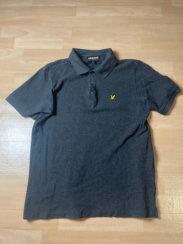 Lyle & Scott, Lyle & Scott Polo / Polo Shirt Gris Foncé Taille L Vintage