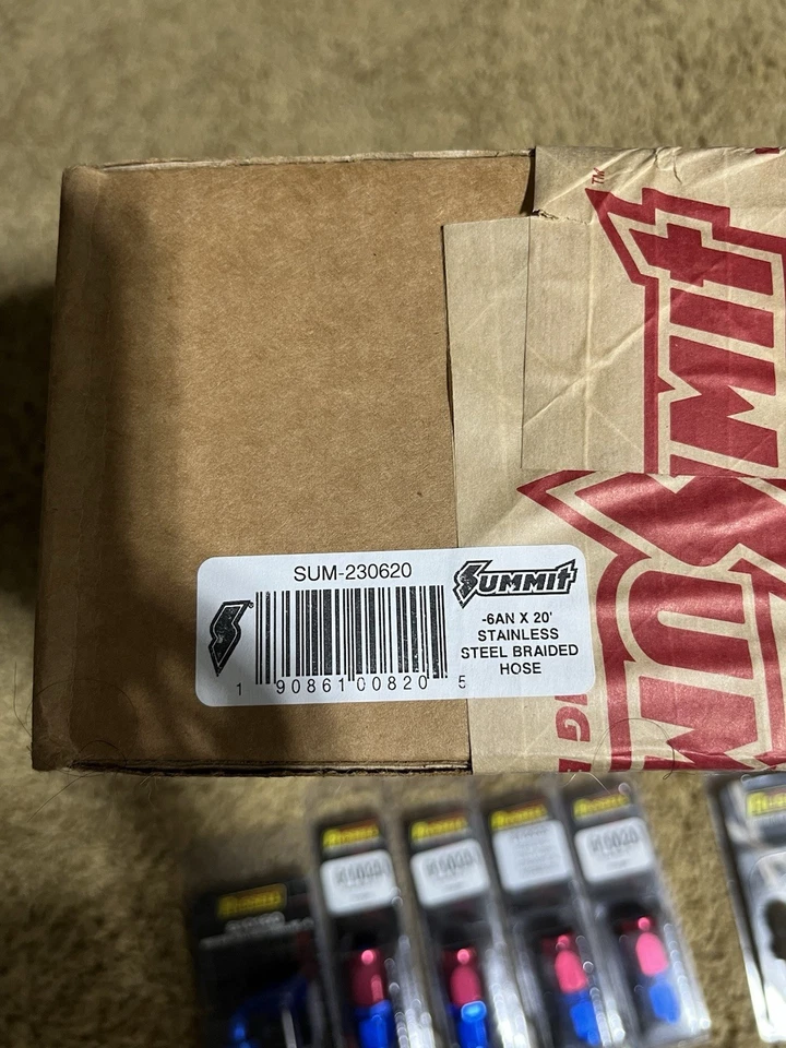 Accesorios de combustible Summit Racing, Russell,-10 y -6 AN línea de combustible de acero inoxidable Foto 2 de 4