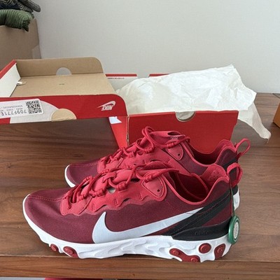 Nike React Element 55 Men s Low Top Sneakers Red BQ6166-601