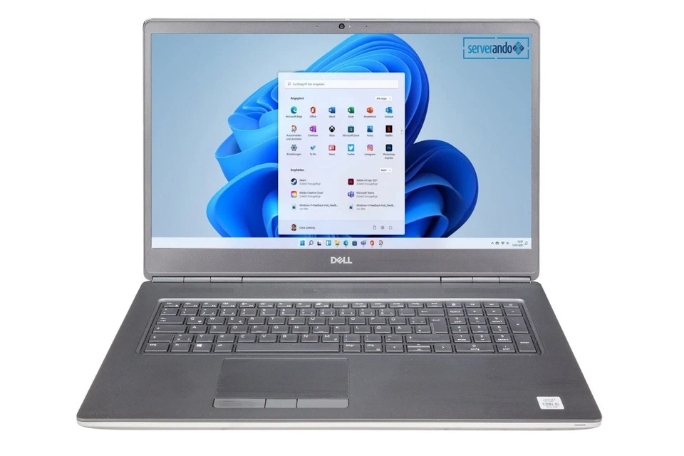 Dell Precision 7750, i5-10400H 2.60GHz 4-C, 8GB DDR4, 17.3 Zoll, Win11Pro B-Ware - Bild 2 von 4