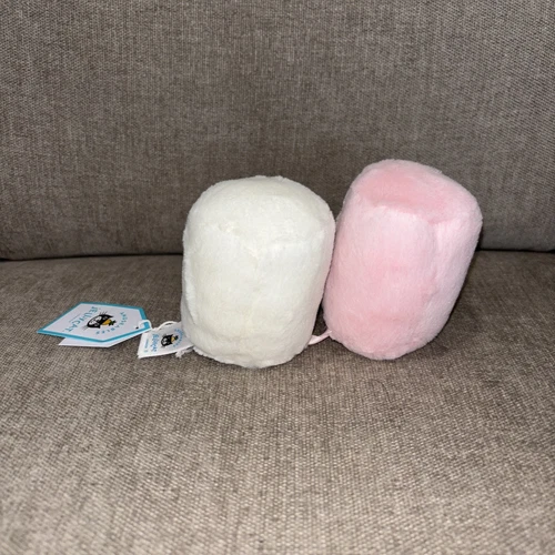 Jellycat AMUSEABLE PINK & WHITE MARSHMALLOWS Soft Cute Plush Authentic NWT - Picture 3 of 5