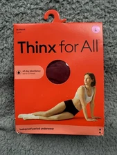 Thinx for All Hi-Waist Leakproof Period Underwear Womens Large 12hr Absorbency
