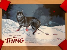 The Thing FOIL Poster by Ken Taylor Con Kurt Russell John Carpenter LE6 RARE