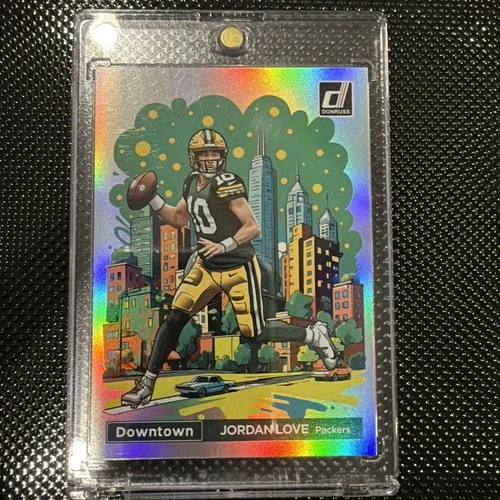 2024 Panini Donruss Optic Football Jordan Love Packers Downtown! Prizm #5
