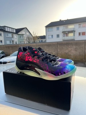 Jordan Zion 3 'Galaxy' Black Vivid Purple Solar Red Basketball Shoes