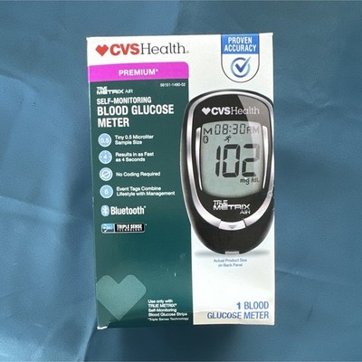 CVS Health True Metrix Air Bluetooth Glucose Monitor Proven Accuracy No Coding
