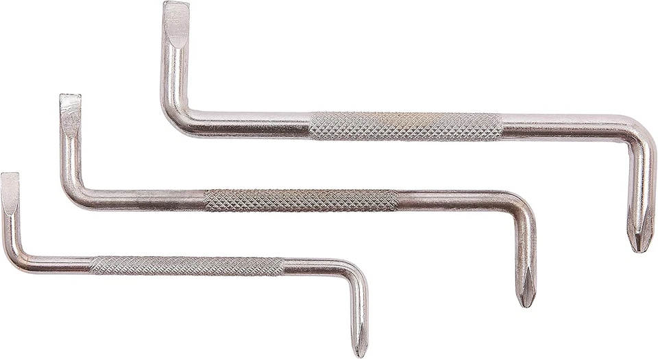 Am-Tech - Set Di 3 Cacciaviti Ad Angolo - Immagine 3 di 4