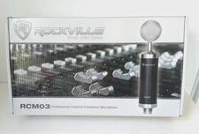 NEW Rockville RCM03 Pro Studio Cardiod Condenser Microphone
