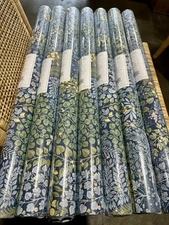 NEW Serena & Lily Wisley Wallpaper (Peel & Stick/Removable)-Vintage Indigo Blue