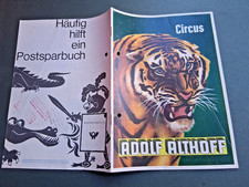 1964 programm CIRCUS ADOLF ALTHOFF cirque circo programme GERD SIEMONEIT enders