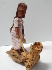 ANTIQUE VINTAGE PAPAGO SAQUARO CACTUS RIB DOLL by DOMINGO + CHEPA FRANCO