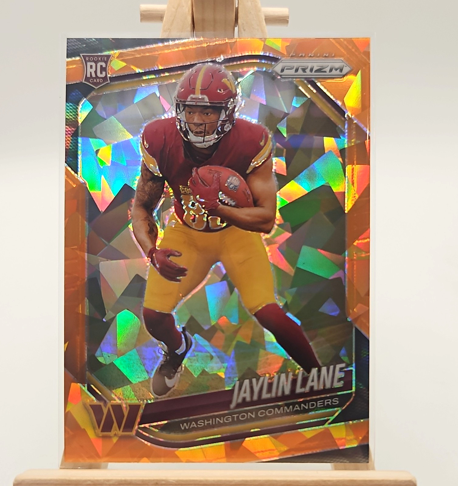 2025 Panini Prizm Rookies Jaylin Lane RC #356 Orange Ice Prizm Commanders