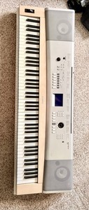 Yamaha 88-Key Digital Home Piano Keyboard with Built-In Speakers, Silver