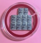 VALCAMBI SUISSE COMBIBAR (10) Grams .999 FINE SILVER Bars 1g x 10 = 10g ⭐️⭐️⭐️