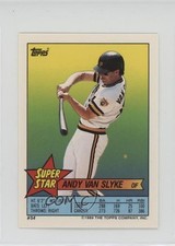 1989 Super Star Sticker Back Cards Andy Van Slyke Dave Parker Melido Perez 10ou