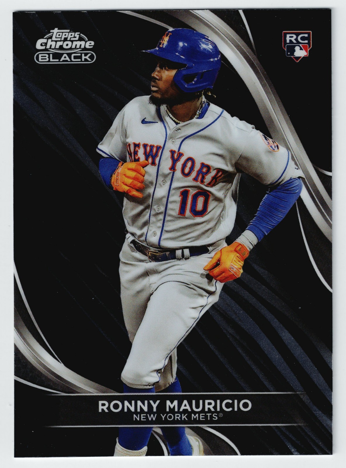 2024 Topps Chrome Black Ronny Mauricio Rookie RC Base #42 New York Mets