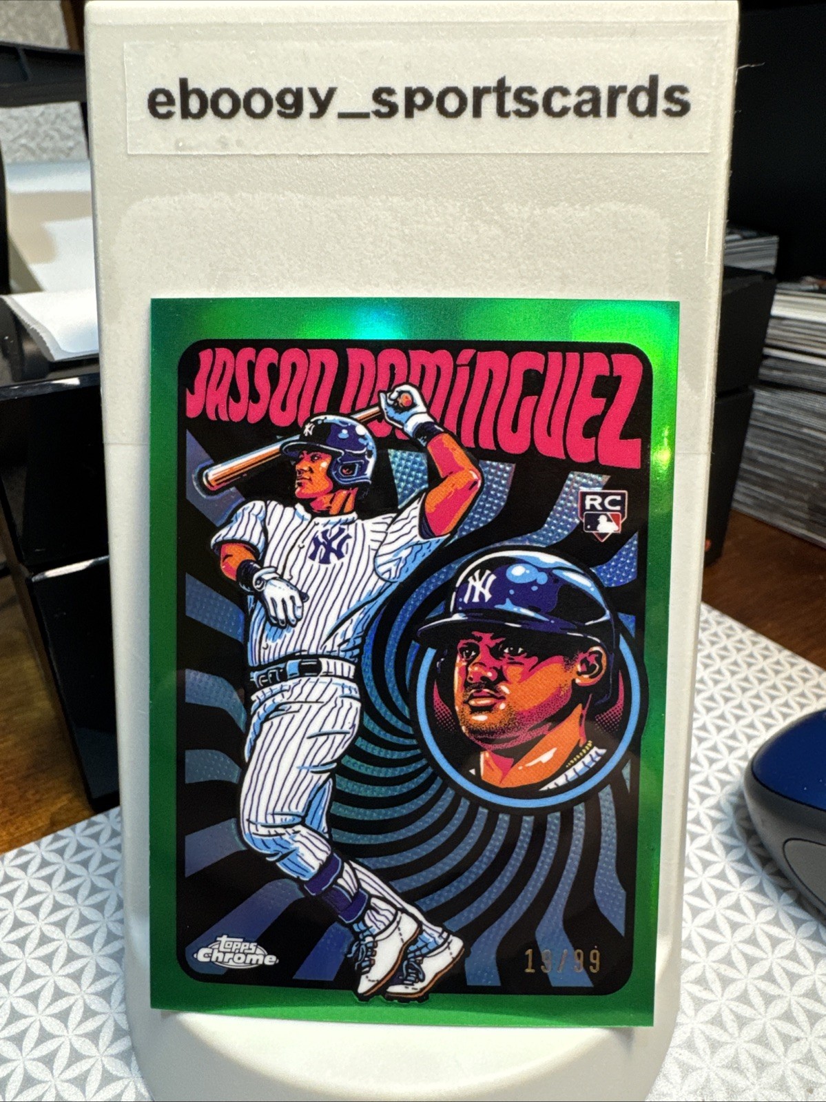 2024 Topps Chrome Ultraviolet All-Stars Jasson Dominguez RC Green #19/99 SP