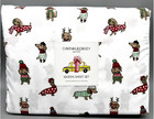 Cynthia Rowley Christmas Dachshund Dogs QUEEN Size Sheet Set (DOXIE)