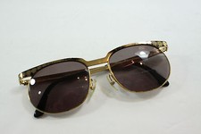 Vintage 1980's CARRERA 5476 Gold Sunglasses Austria Sport Aviators Frames Only