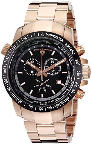 SWISS LEGEND 10013-RG-11-BB WORLD TIMER 