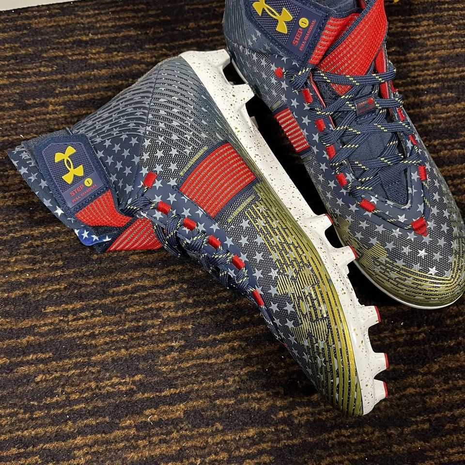 Botines de fútbol Under Armour Highlight MC LE 'USA' para hombre talla 11 3025740-100 Foto 4 de 4