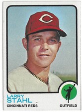 1973 Topps Larry Stahl #533 Cincinnati Reds Outfield