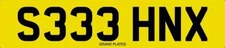 SEAN X PRIVATE NUMBER PLATE SEANS CAR REG S333 HNX SEANO SHAWN SHAUN FEES PAID