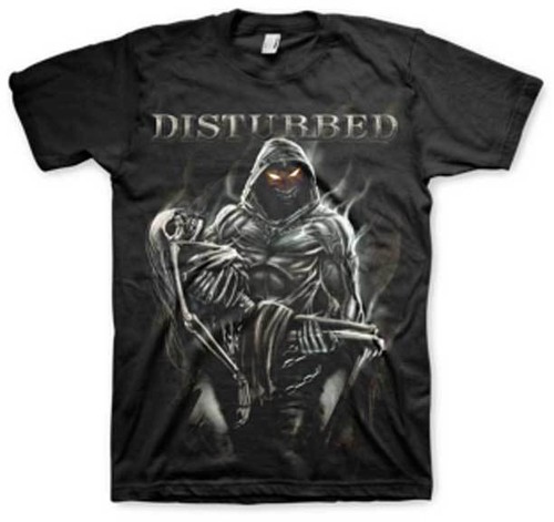 Disturbed - Maglietta Ufficiale Immortalized Lost Souls con Scheletro Nero S