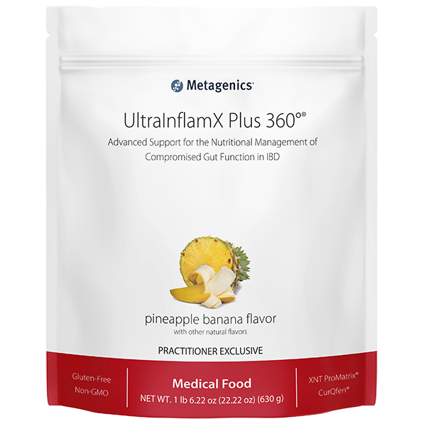 Metagenics UltraInflamX Plus 360 Pineapple Banana Flavor  14 servings