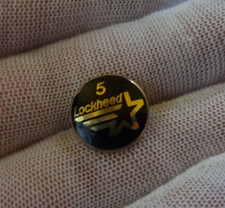 Vintage Lockheed Martin 5 year Employee Service Award Pin 10k Gf enamel Lapel