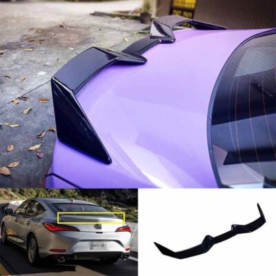 For Acura Integra 2023 2024 Gloss Black ABS Car Rear Trunk Spoiler Wing Flap 1PC