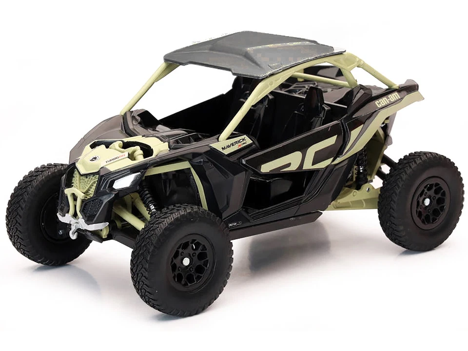 CAN-AM MAVERICK X3 XRC TURBO ATV TAN 1/18 DIECAST MODEL BY NEW RAY 58283 B - Image 2 of 3