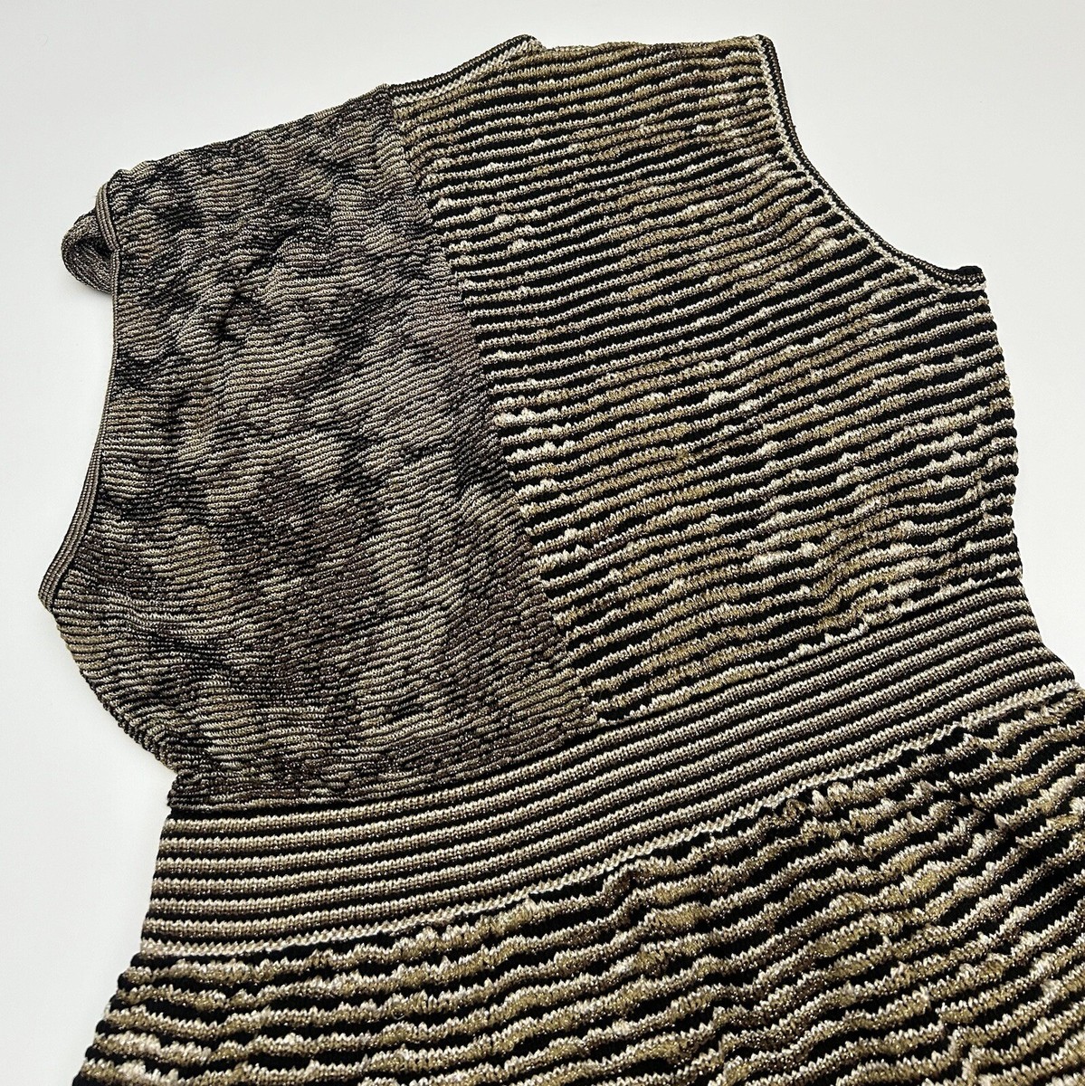Missoni Black Gold Dress Size 44 | eBay
