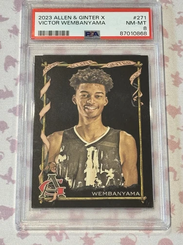 2023 Topps Allen & Ginter X Victor Wembanyama RC #271 RC PSA 8