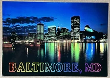 Baltimore Maryland - Vintage Oversized Postcard