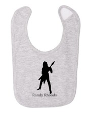 Randy Rhoads Ozzy Heavy Metal Osbourne Guitar Infant Baby Bib Cotton Apron