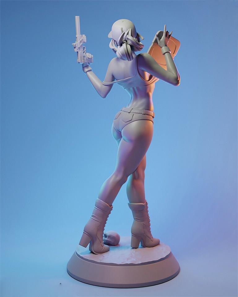 Kit Modèle 3D Résine NSFW Femme 1/8 - Non Peint, Non Assemblé - Pour Adultes - Personnage Anime/manga