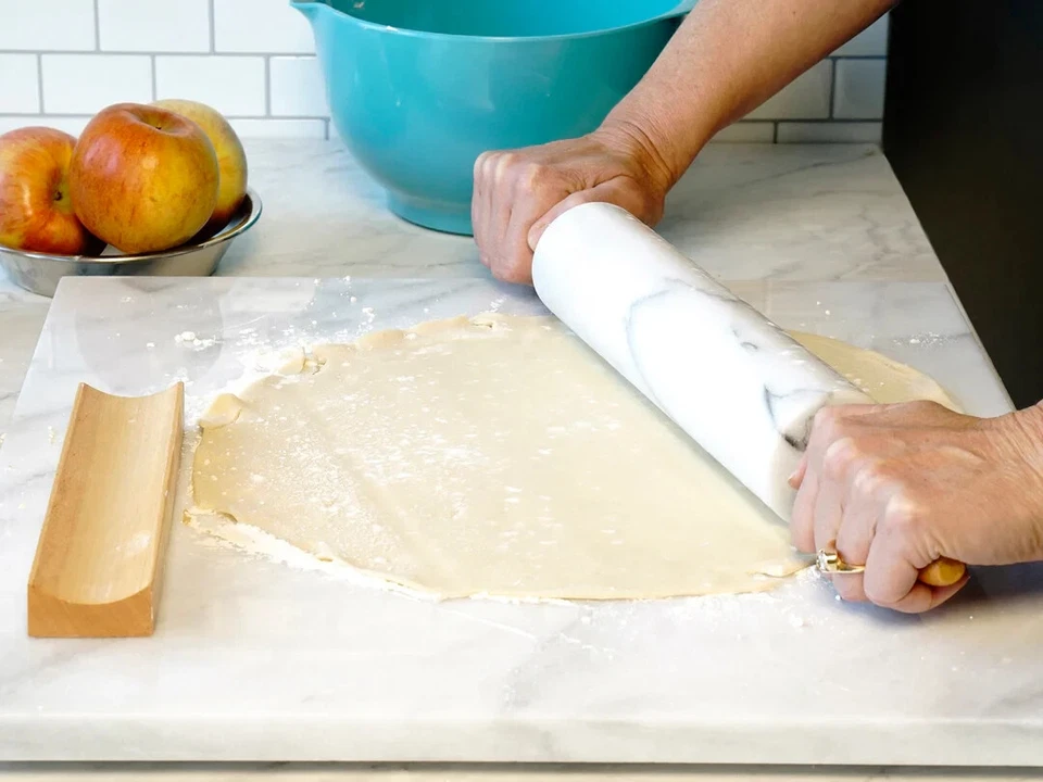 RSVP Marble Rolling Pin with Stand - Image 3 of 4