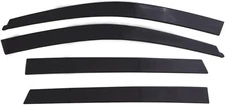 AVS Low Profile Rain Guards for 05 - 20 Frontier Crew Cab 4 pcs,Dark Smoke