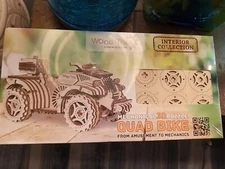 New Wood Trick Quad Bike Mechanical 3D Puzzle Interior Collection 165 Pieces 