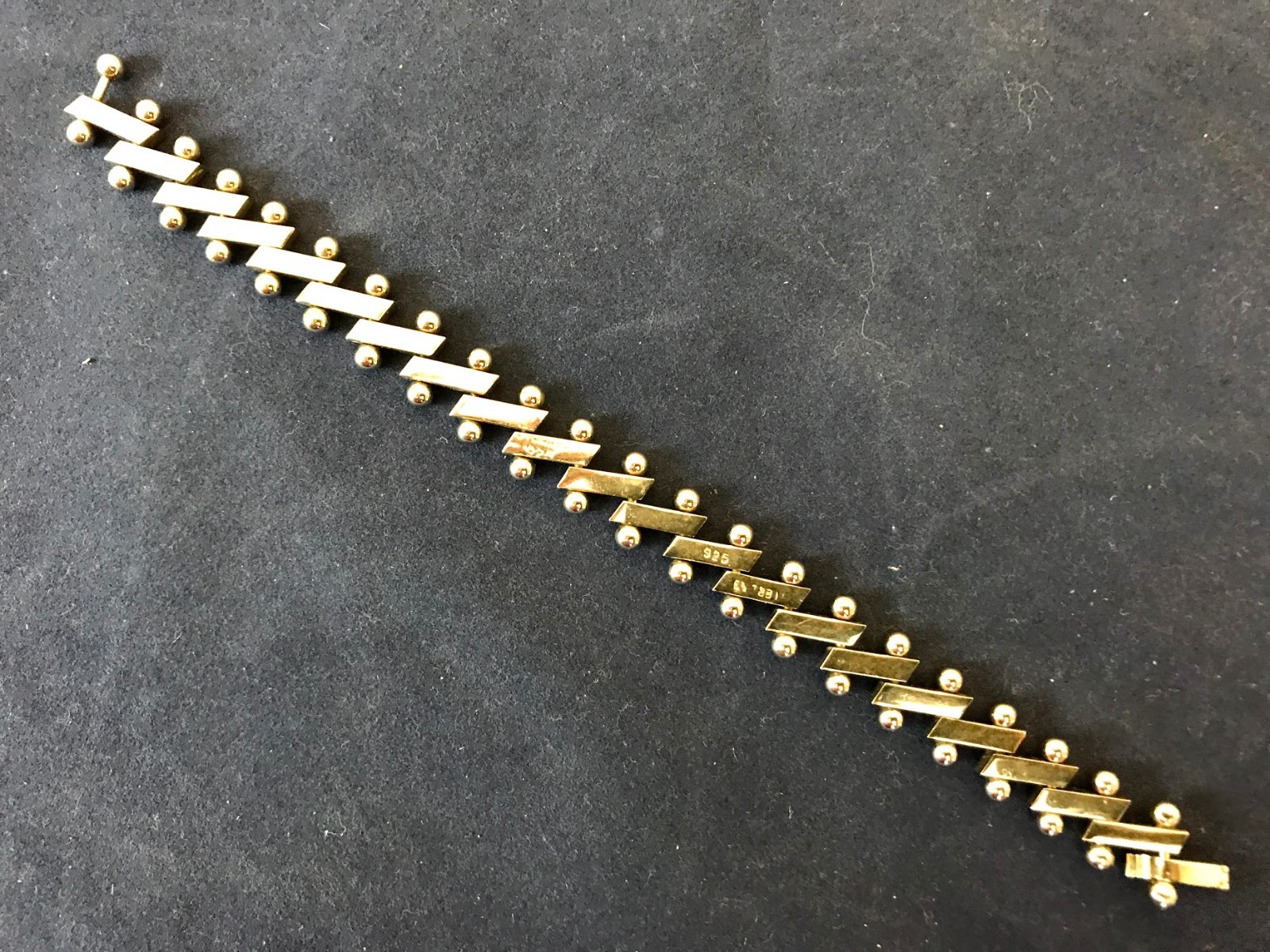 Modernist Solid 925 Sterling Silver Bracelet 32 g… - image 4