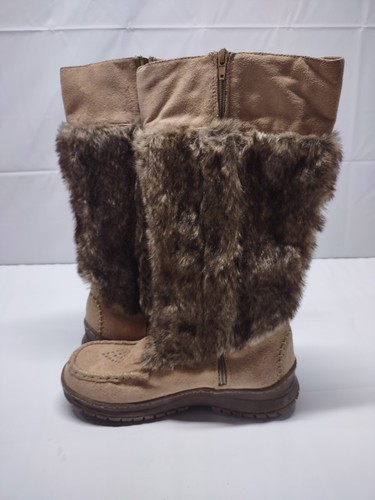 Lane Bryant Faux Suede Fur Wedge Boots Boots Size 8 US Moccasin Style 220210 - Picture 6 of 11