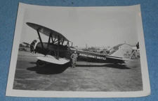 Vintage Photo Boeing Model 95 Hornet Shuttle Aircraft NR397E & Pilot Circa 1929