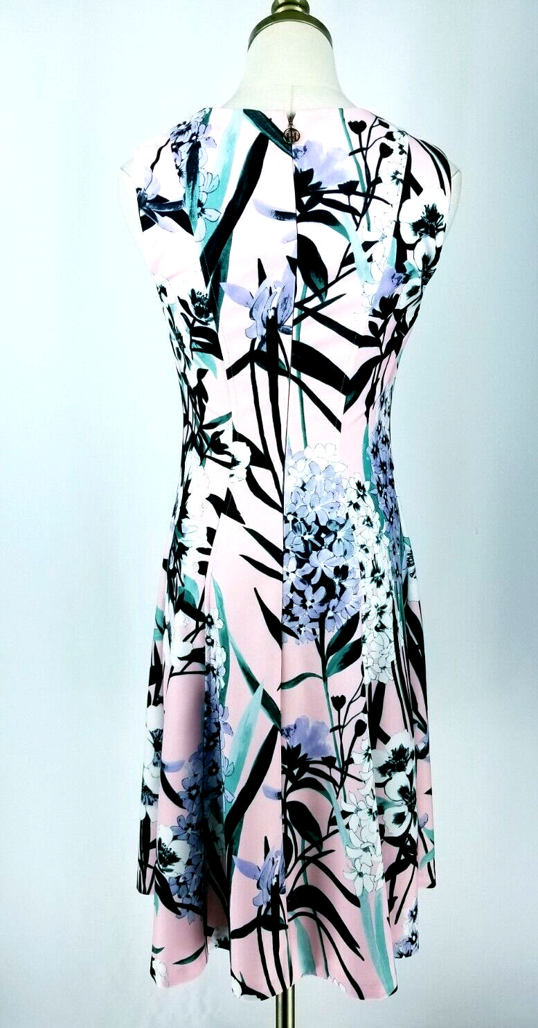Tommy Hilfiger Womens Size 4 Pink Floral Sleeveless Dress thumbnail 6