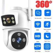 4K 8MP HD Wifi PTZ Camera Outdoor 4MP Dual Lens Dual Screen Security Camera